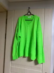 新品 Vネック ルーズフィット ニット オーバーサイズ