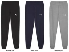 プーマ PUMA サッカー チームゴール teamGOAL パンツ メンズ 男性 大人 ジャージ スウェット ボトムス 長ズボン ワンポイント ロゴ 部屋着 普段着 トレーニング ジム  659323 33 ミディアム グレー ヘザ