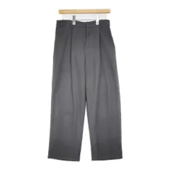 evam eva E233T111 タックワイドパンツ ウールコットンリネン 日本製 パンツ グレー レディース エヴァムエヴァ【中古】6-0123T△