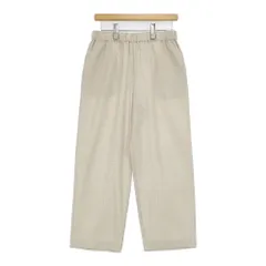 evam eva E223T221 tuck pants イージーパンツ ウール 日本製 パンツ アイボリー レディース エヴァムエヴァ【中古】6-0123T△