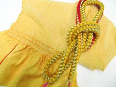 【一輝堂】和装小物 帯締め 帯揚げ セット 帯締 帯揚 振袖用 総絞り 金糸 26w01-956