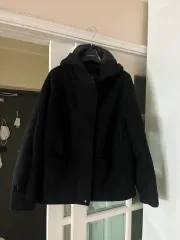 オリビアローレン カシミア ブレンド デュエル カシミア ブレンド フード ダウン (95)