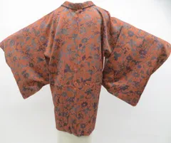 【一輝堂】羽織 しつけ付 羽織紐別売り 正絹 着物 美品 26z01-477