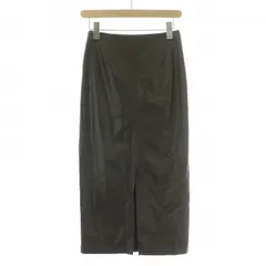 ジャーナルスタンダードレサージュ journal standard L'essage フェイクレザースカート タイト ミモレ ロング ストレッチ スリット 36 茶 ブラウン 20060370102030 /BB