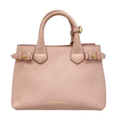 BURBERRY/Burberry(バーバリー) トートバッグ ピンクベージュ×ベージュ×マルチ チェック柄 レザー