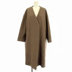 ビーミングバイビームス B:MING LIFE STORE by BEAMS ノーカラーコート 93-19-0277-462 ウール ロング コート S グレージュ /☆G