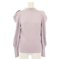 スナイデル SNIDEL オープンショルダーニットプルオーバー セーター ハイネック 長袖 ONE ラベンダー SWNT224125 /TK