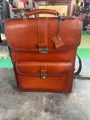 鍵付き 本革ビジネスバッグ／ブリーフケース 日本製 SICILIA 高級レザー