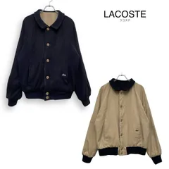 R2657/ 80s LACOSTE ラコステ ヴィンテージ リバーシブル ブルゾン ジャケット ネイビー ベージュ サイズM