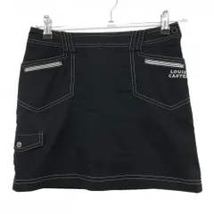 【超美品】ルイカステル スカート 黒 ステッチ白 ストレッチ 韓国モデル レディース 64 ゴルフウェア LOUIS CASTELのサムネイル