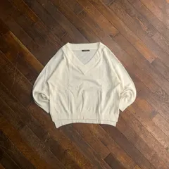 10s INGNI Drop Shoulder V-Neck Knit / Gal Casual Girly Relaxed China Acrylic Size M