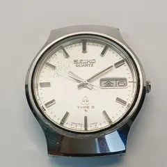 【稼働】0206-3 SEIKO TYPEⅡ セイコー タイプ2 メンズ腕時計 7546-7090 クォーツ フェイスのみ デイデイト