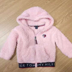 トミーヒルフィガー レディース 女の子 ボア ジップアップフーディー ピンク 18ヶ月