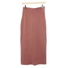 スナイデル SNIDEL 23AW Sustainaタイトニットスカート イージー マキシ ロング ウエストゴム スリット ラメ ストレッチ F ピンク /BB