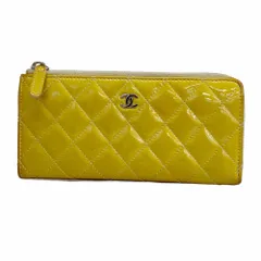 シャネル(Chanel) シャネル 長財布 マトラッセ パテントレザー ブラウン レディース