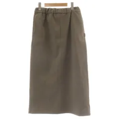 アーバンリサーチ ドアーズ URBAN RESEARCH DOORS add fabrics イージースカート ニット ロング タイト M ブラウン DR37-25E103 /AU