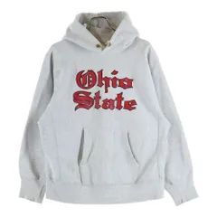 CHAMPION (チャンピオン) 80s トリコタグ後期 Ohio State Reverse Weave オハイオ リバースウィーブ 初期ハトメ パーカ L グレー