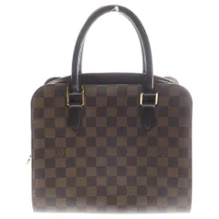 LOUIS VUITTON (ルイヴィトン) トリアナ ダミエ PVC レザー 2WAY ハンド ショルダーバッグ ゴールド金具 ブラウン N51155