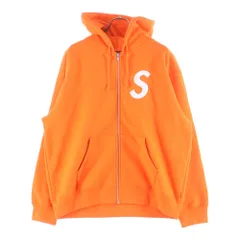 SUPREME (シュプリーム) 24AW S Logo Zip Up Hooded Sweatshirt Sロゴ スウェット ジップアップパーカー オレンジ