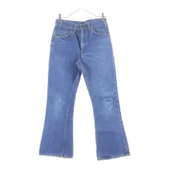 Levi's (リーバイス) 60‐70S VINTAGE 646 ベルボトム オレンジタブ ボタン裏1 BIG E TALON42 ジップフライ フレア デニムパンツ インディゴ
