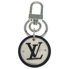 LOUIS VUITTON (ルイヴィトン) ポルトクレ LVサークル バッグチャーム キーホルダー キーリング ブラック/シルバー M67362