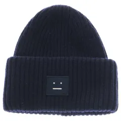 Acne Studios (アクネ ストゥディオズ) WOOL KNIT BEANIE ウールニットビーニー 帽子 ニット帽 ネイビー PAW16-17C163のサムネイル