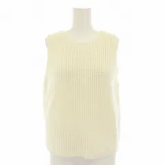 バランタイン BALLANTYNE ニット ノースリーブ タンクトップ レース 42 白 ホワイト DL0323155 /YT