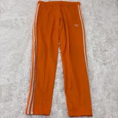 古着 adidas アディダス トラックパンツ スリーストライプス ライトオレンジ 2512-442