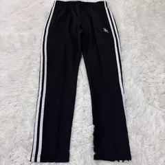 古着 adidas アディダス トラックパンツ スリーストライプス ブラック 2512-443