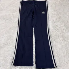 古着 adidas アディダス トラックパンツ スリーストライプス ネイビー 2512-445