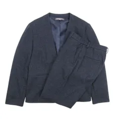 美品 A Day in the life ユナイテッドアローズ スーツ ノーカラージャケット パンツ セットアップ 40 紺 ネイビー レディース 古着 中古 USED