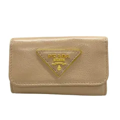 PRADA(プラダ) キーケース - 1PG222 ピンクベージュ 6連フック レザー
