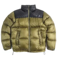 美品△THE NORTH FACE ザ・ノースフェイス ND92031R Nuptse Jacket ヌプシジャケット オンライン限定品 ミリタリーシリーズ ダウンジャケット カーキ ブラック M 正規品 メンズ
