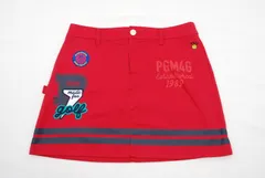 中古 レディース パーリーゲイツ PEARLY GATES スカート 2(L) 赤 レッド  ストレッチ プリント×刺しゅう
