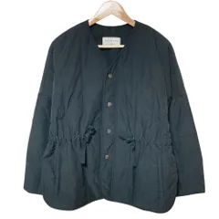 美品 MACPHEE マカフィー トゥモローランド ポリエステルナイロンスエード キルティングブルゾン 36 ブラック レディース 古着 中古 USED