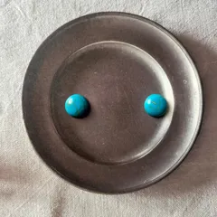 492.夏色ターコイズ 12mmイヤリング（またはピアス）