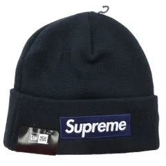 Supreme シュプリーム 25AW ×New Era Box Logo Beanie ニューエラ ボックス ロゴ ビーニー  ニット キャップ ダークネイビー系【新古品】【未使用】【中古】