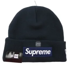 Supreme シュプリーム 25AW ×New Era Box Logo Beanie ニューエラ ボックス ロゴ ビーニー  ニット キャップ ダークネイビー系【新古品】【未使用】【中古】