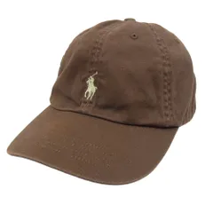 POLO RALPH LAUREN ポロ・ラルフローレン コットンツイル ボール キャップ 帽子 ブラウン系【中古】