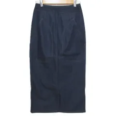 新品同様 IENA イエナ デニムライク タイトロングスカート 38 ネイビー レディース 古着 中古 USED