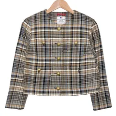 未使用 DRESSTERIOR ドレステリア DEVEAUX ツイード ジャケット サイズ34 マルチカラー レディース 古着 中古 USED