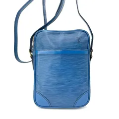 ルイヴィトン M45635 エピ ダヌーブ トレドブルー ショルダーバッグ 鞄 クロスボディ 斜め掛け レザー ヌメ革　通勤　通学