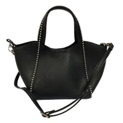 良品 BEAUTY&YOUTH ビューティーアンドユース ユナイテッドアローズ ボールチェーン 2way トートバッグ ブラック レディース 古着 中古 USED