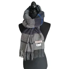 新品同様 Johnstons of Elgin ジョンストンズオブエルガン シークレットクローゼット 別注 チェック カシミヤ 大判ストール グレー レディース 古着 中古 USEDのサムネイル