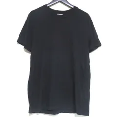 美品 MONCLER モンクレール ロゴ刺繍 半袖 Tシャツ Lサイズ ブラック メンズ 古着 中古 USED