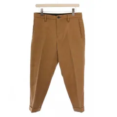 ランバンオンブルー LANVIN en Bleu スラックスパンツ ジップフライ コーデュロイ 48 ベージュ /BM