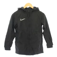 ナイキ NIKE ナイロンジャケット アウター ジップアップ ショート丈 ロゴ S 黒 ブラック /BB