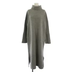 アイシービー iCB ワンピース ウール L グレー 長袖 タートルネック ロング丈 /BM