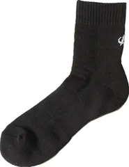 ファイテン Phiten スポーツソックス 2足セット セミロング ブラック 22-24cm メンズ レディース ショートソックス ショート丈 シンプル 靴下 通気性 アーチサポート  AL943370 ブラック