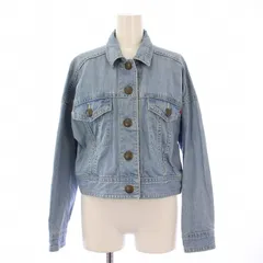 ブルーレーベルクレストブリッジ BLUE LABEL CRESTBRIDGE デニムジャケット Gジャン ジージャン アウター ショート丈 38 水色 ライトブルー /BB